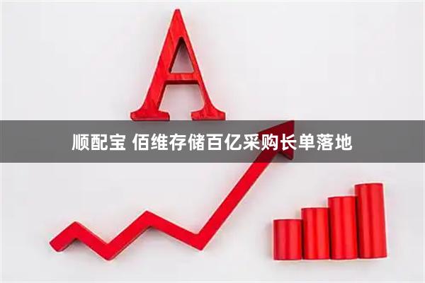 顺配宝 佰维存储百亿采购长单落地