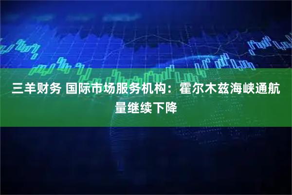 三羊财务 国际市场服务机构：霍尔木兹海峡通航量继续下降