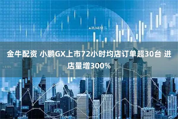 金牛配资 小鹏GX上市72小时均店订单超30台 进店量增300%